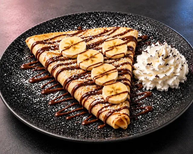 Crêpe nutella banane